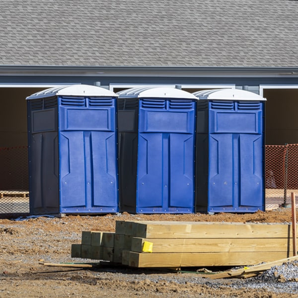 are there any restrictions on what items can be disposed of in the portable restrooms in Jakes Corner